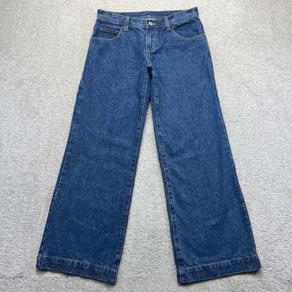John Galt Carpenter Jeans Womens Small Blue Baggy Brandy Melville Blue Wide Leg